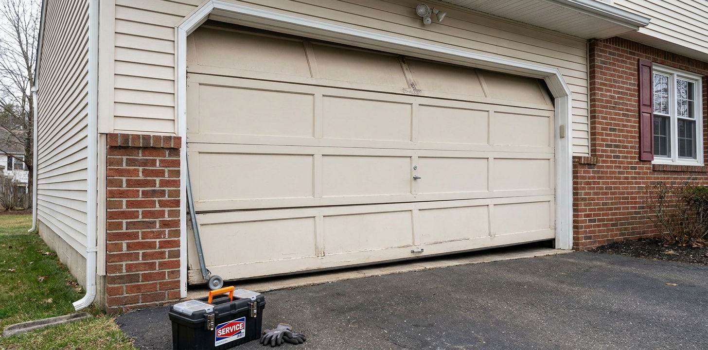 What to Do When Your Garage Door Comes Off Track