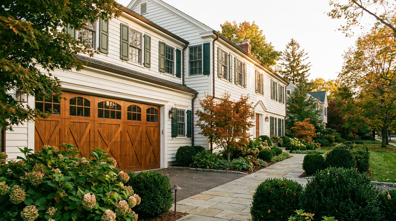 Choosing Garage Door Styles for Connecticut Colonials, Capes, Ranches, and Shoreline Homes