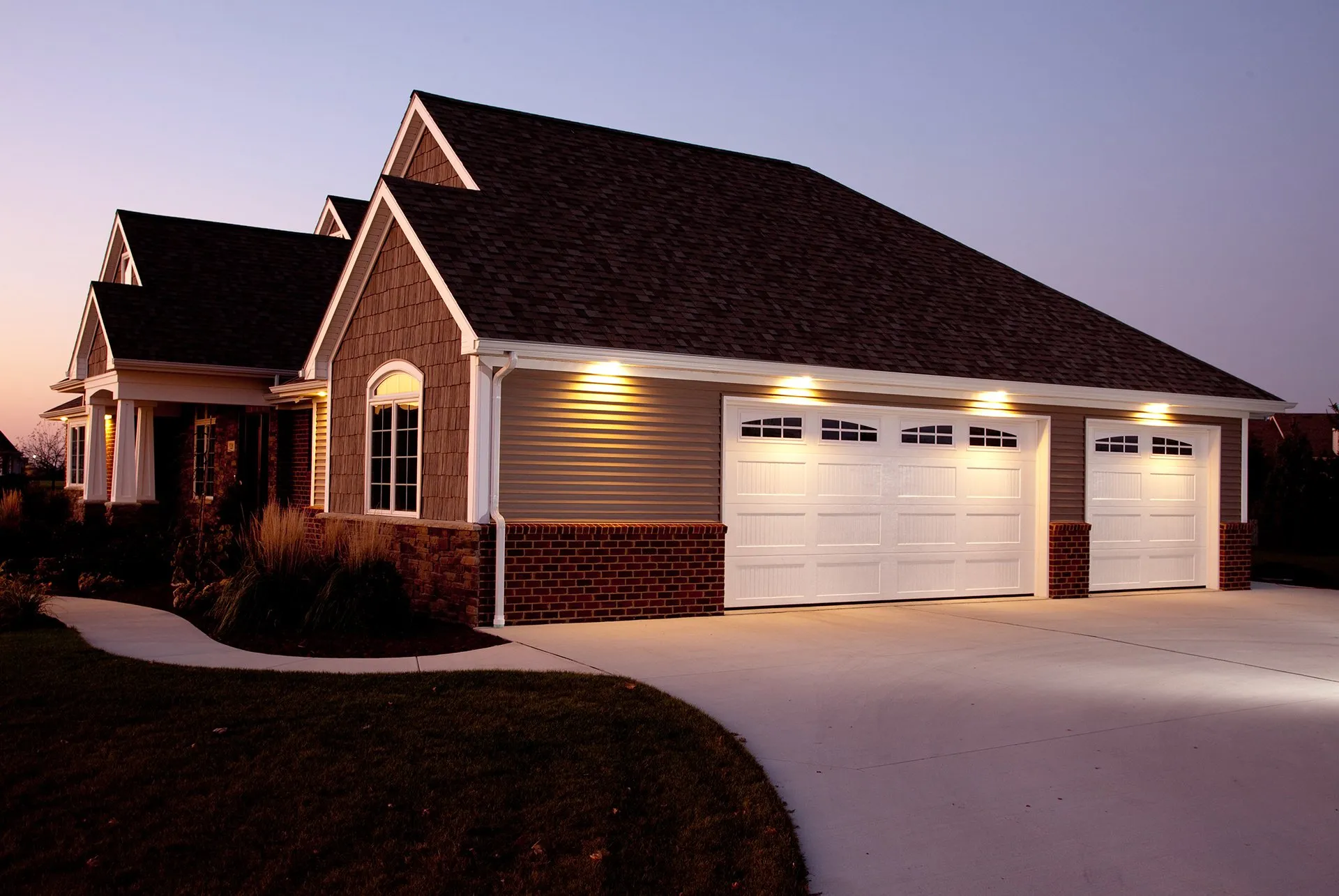 Modern garage door